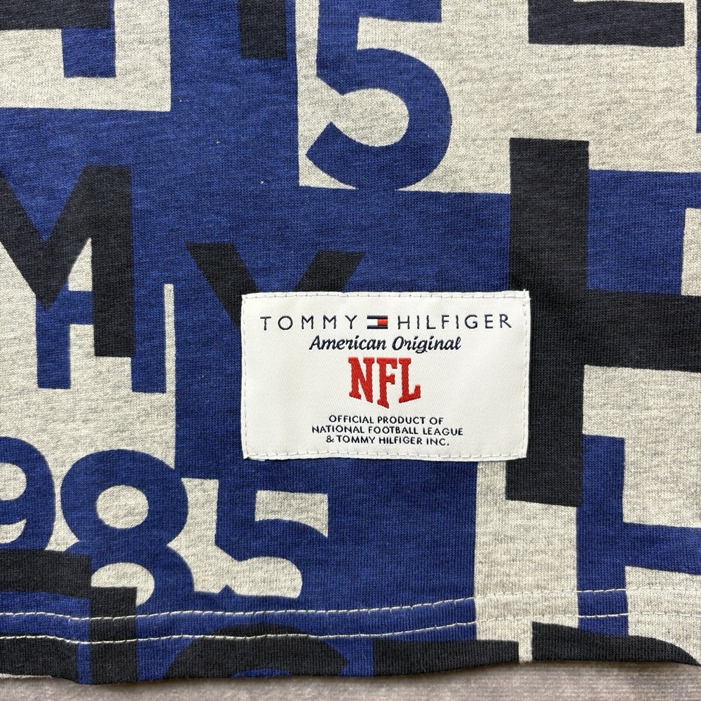 Los Angeles Rams‎ Tommy Hilfiger T-Shirt Mens Large Grey Blue NFL Preppy NEW - Picture 8 of 9